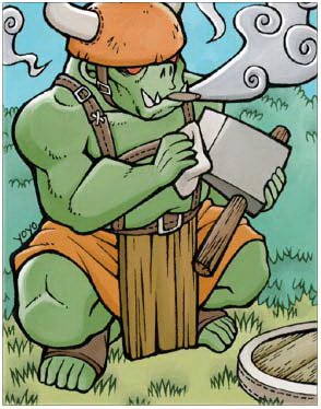 Orc Warrior Card