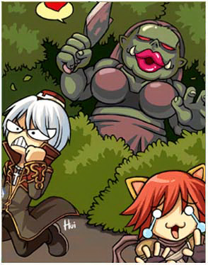 Orc Lady Card