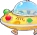 Cheese flying saucer