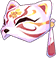 Gold Foil Fox Mask