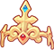 Golden Crimson Cross Crown