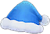 Blue Christmas hat
