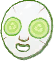Cucumber face mask