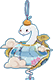 18 x White Snake Chime
