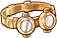 Gold-rimmed Goggles